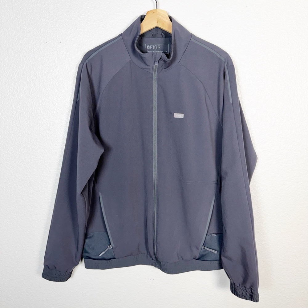 FIGS Cobaki Performance Scrub Jacket Charcoal Grey M20SW1024 Mens Size Medium